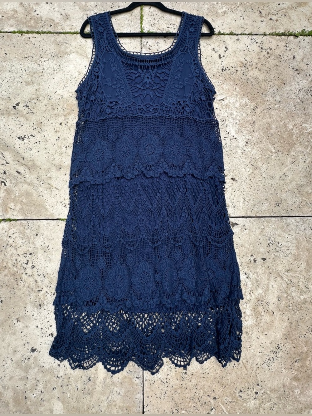 Maurices 100% Cotton Shift Dress / Coverup - Indigo Blue Size 1 - Lined